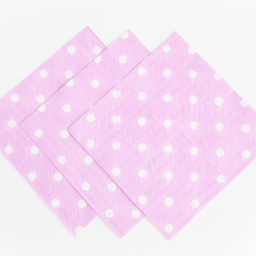 Polka Pink Napkins